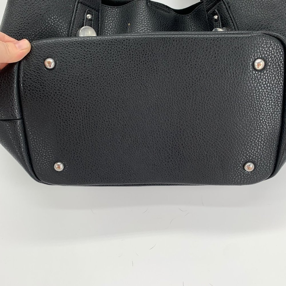 JUSTFAB Womens Black Lightweight Tote Bag - Picture 3 of 7